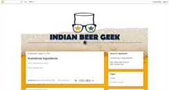 Desktop Screenshot of indianbeergeek.com
